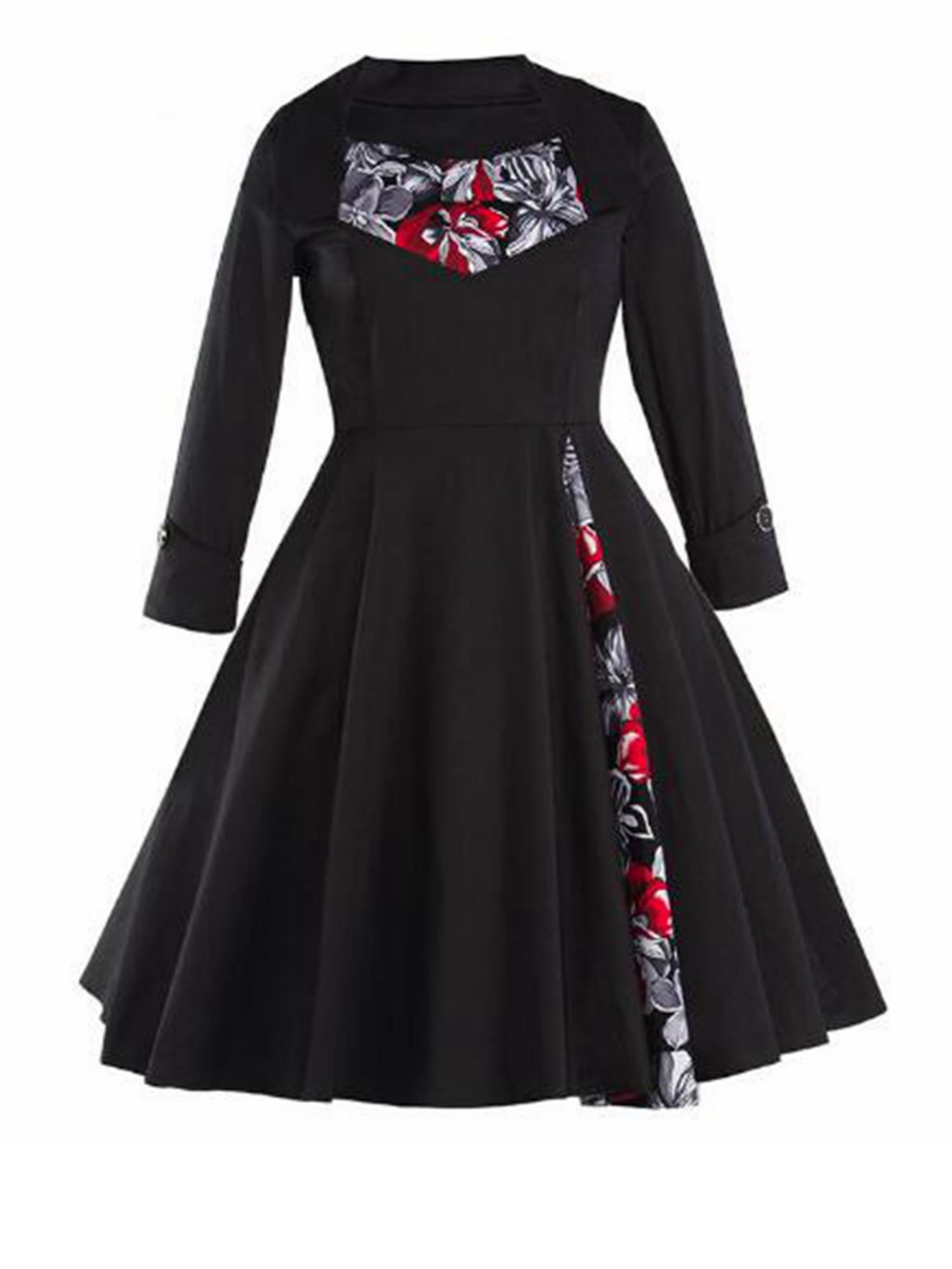 Long Sleeve Pinup Dress